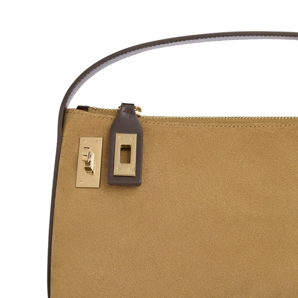 Verified Gold Suede Hobo Bag - Picture 4 of 16